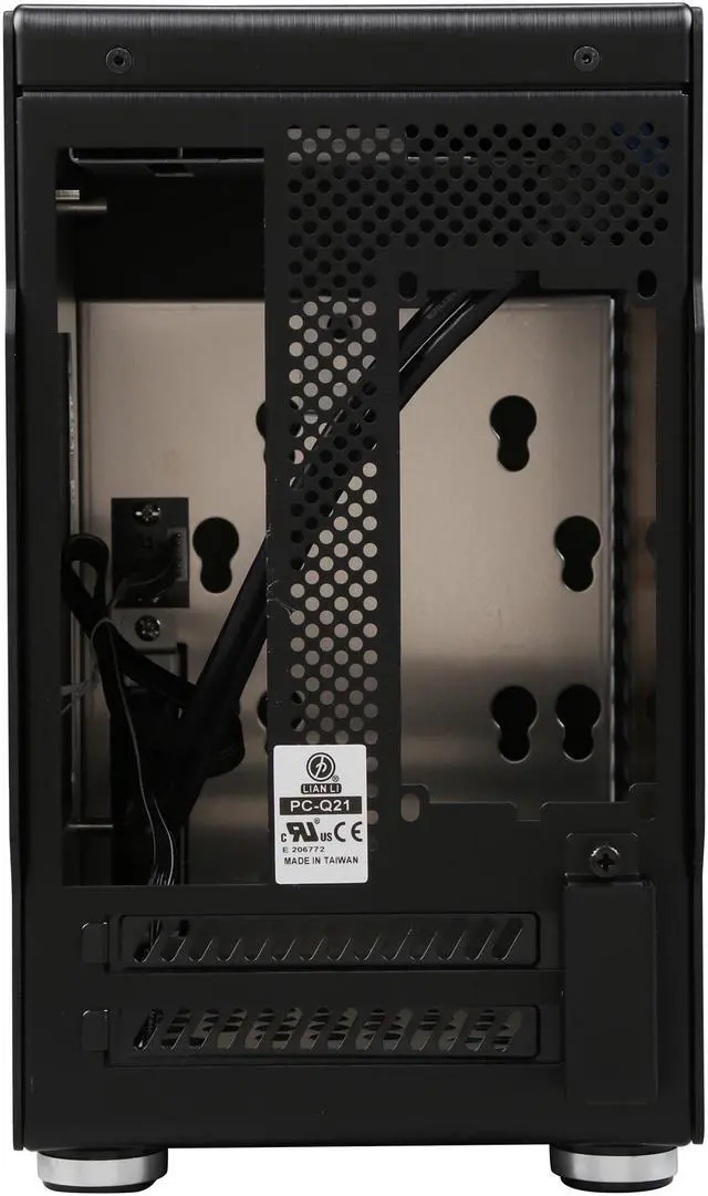 Alt view image 8 of 9 - LIAN LI PC-Q21B Black Aluminum Mini-ITX Computer Case SFX PSU (Optional) Power Supply