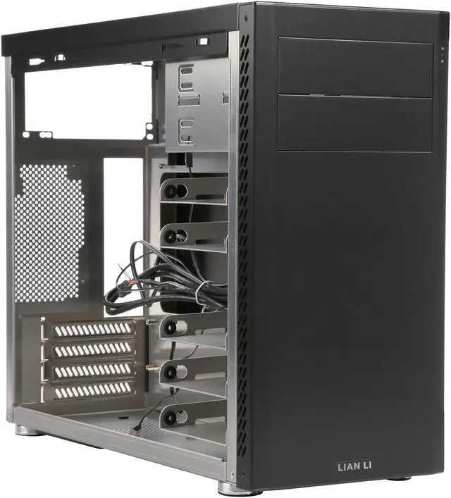 Alt view image 7 of 9 - LIAN LI PC-A41B Black Aluminum Mini Tower Chassis Computer Case