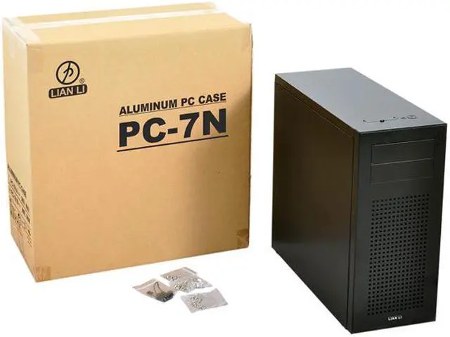 Alt view image 9 of 9 - LIAN LI PC-7NB Black Aluminum ATX Full Tower Computer Case