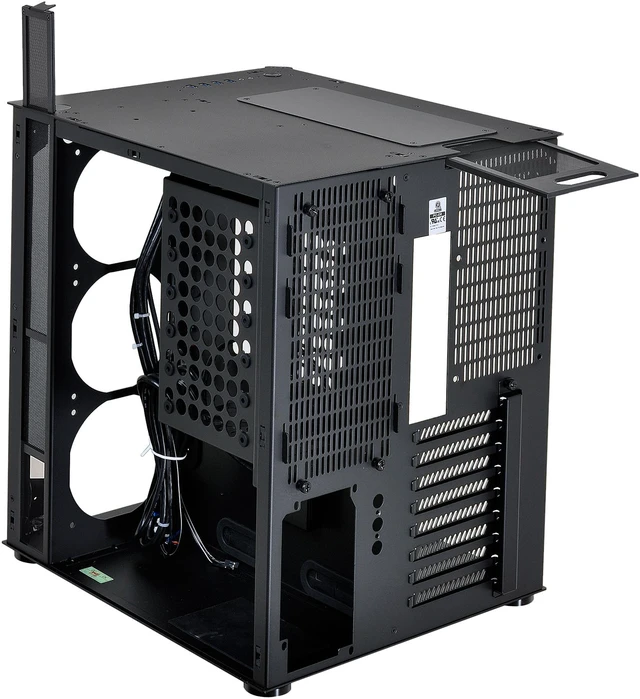 Alt view image 6 of 8 - LIAN LI PC-O8SWX Black Aluminum and Tempered glass Computer Case