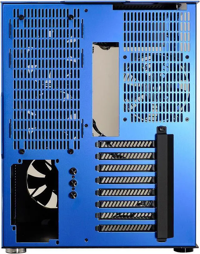 Alt view image 7 of 8 - LIAN LI PC-O8WBU Blue Aluminum ,and Tempered glass Computer Case