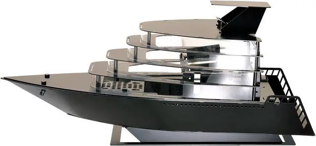 Alt view image 4 of 9 - LIAN LI PC-Y6B Black Aluminum Special Chassis Computer Case SFX PSU (Optional) Power Supply
