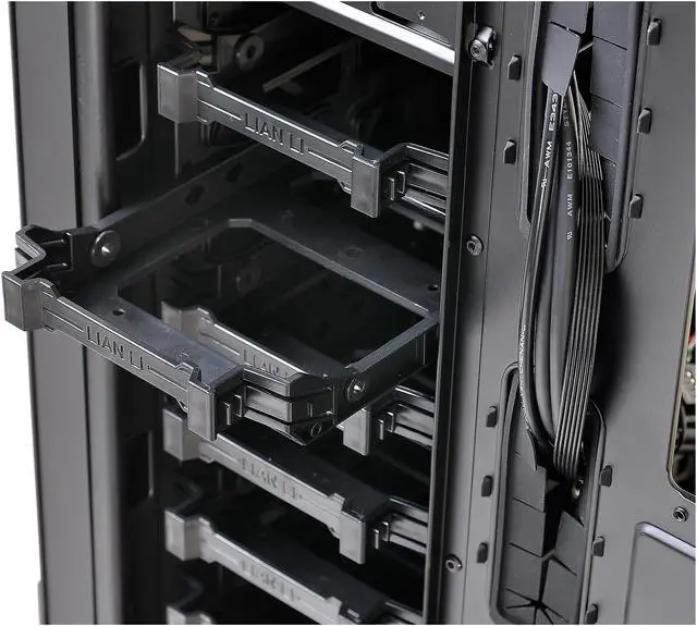 Alt view image 12 of 16 - LIAN LI PC-K6SX Black (Silent case) SECC ATX Mid Tower Computer Case ATX PSU (Optional) Power Supply