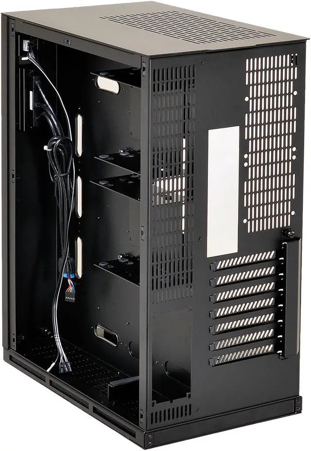 Alt view image 8 of 8 - LIAN LI PC-O10WX Black Aluminum / Tempered Glass ATX Super Tower Computer Case SFX PSU (Optional) Power Supply