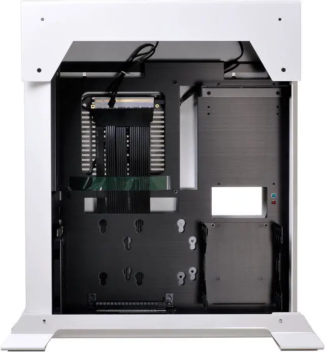 Alt view image 4 of 7 - LIAN LI PC-O5SW White Aluminum Mini itx Computer Case Support SFX Power Supply