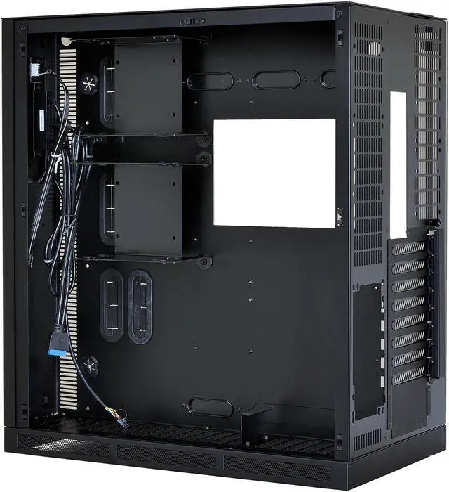 Alt view image 3 of 9 - LIAN LI PC-O11WX Black Inside Steel, Outside Aluminum, Tempered Glass Side & Front ATX Mid Tower Computer Case