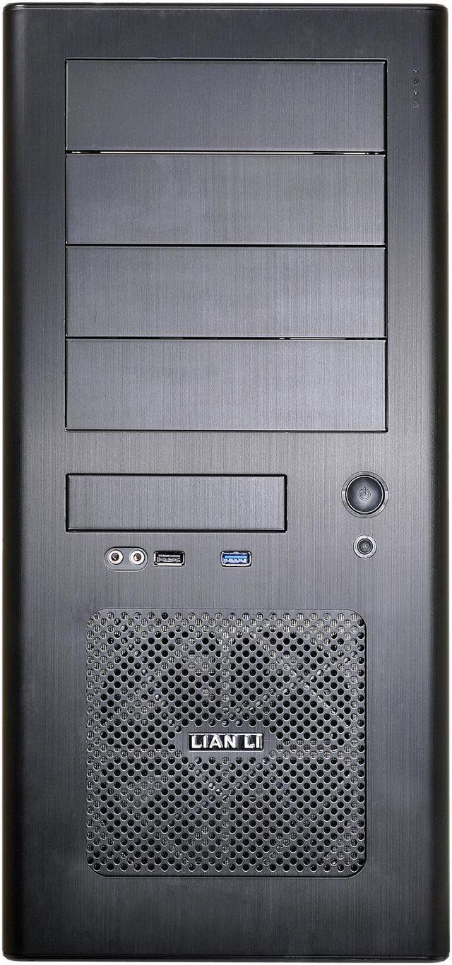 Alt view image 2 of 7 - LIAN LI PC-8NB USB3.0 Black Aluminum ATX Mid Tower Computer Case