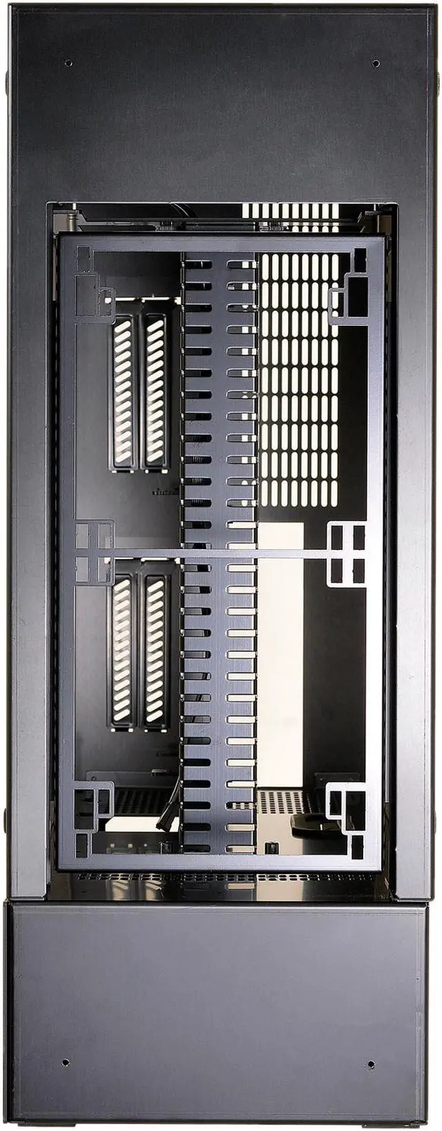Alt view image 2 of 7 - LIAN LI PC-O12WX Black Outside Aluminum / Inside Steel / Tempered Glass Side & Front Panel ATX Mid Tower Computer Case ATX PSU (Optional) (PCI-E Riser Cable PCI Express 16x (440mm) Included) Power Supply
