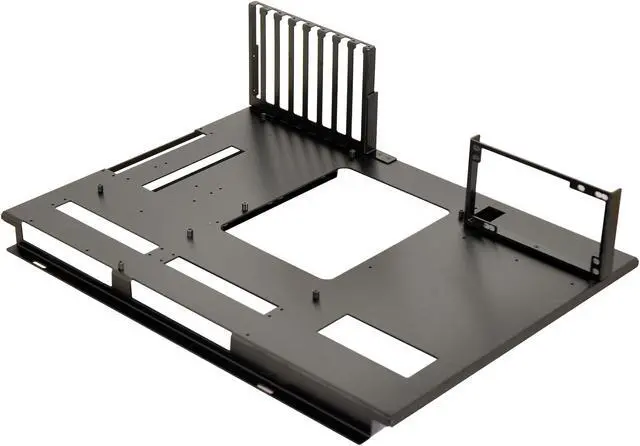 Alt view image 3 of 6 - LIAN LI DK-05X Black Aluminum / Steel Desk Computer Case 2 x ATX PSU (Optional) Power Supply