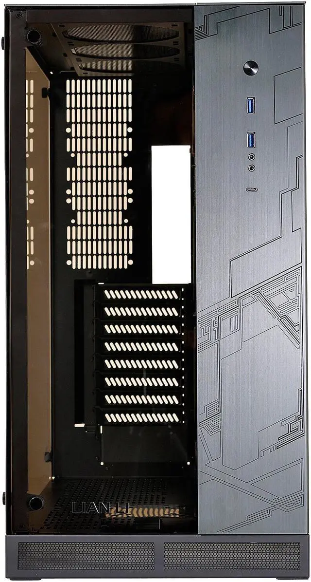 Alt view image 2 of 9 - LIAN LI PC-O11 WGX ROG Edition Black Aluminum / Steel / Tempered Glass Front & Side Panel ROG Certified Computer Case
