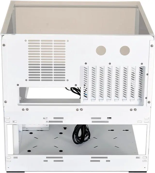 Alt view image 4 of 6 - LIAN LI PC-T70FW White Aluminum / Steel ATX Bench Case Computer Case ATX (Optional) Power Supply