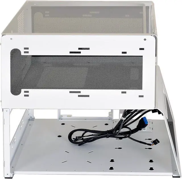 Alt view image 2 of 6 - LIAN LI PC-T70FW White Aluminum / Steel ATX Bench Case Computer Case ATX (Optional) Power Supply