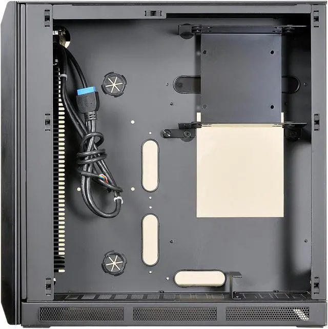 Alt view image 3 of 10 - LIAN LI PC-Q39GWX Black Aluminum / Tempered Glass Mini-ITX Tower Computer Case