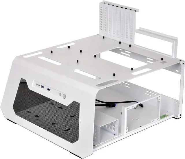 Alt view image 2 of 8 - LIAN LI PC-T70W White Aluminum / Steel Test Bench Computer Case