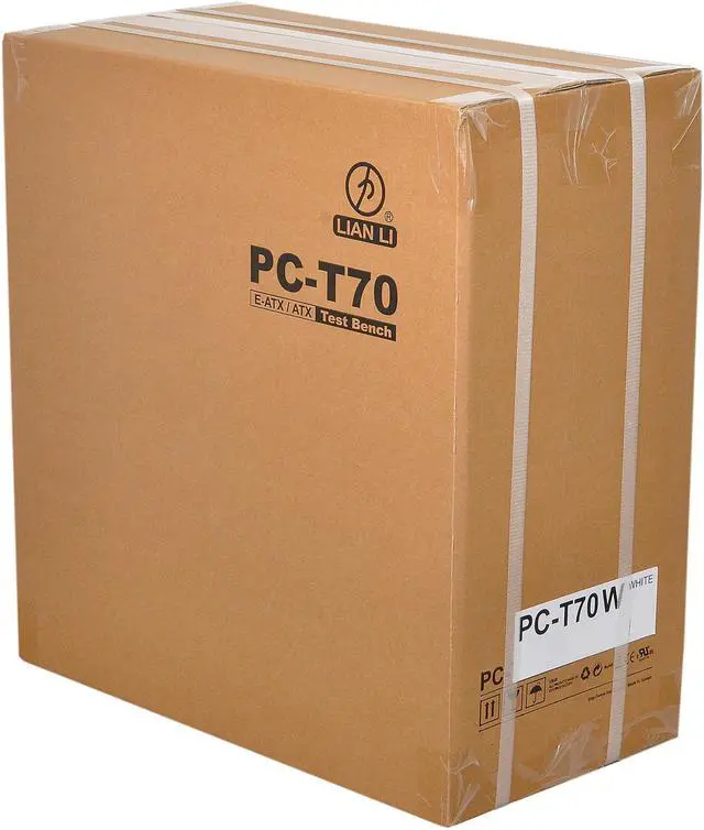 Alt view image 8 of 8 - LIAN LI PC-T70W White Aluminum / Steel Test Bench Computer Case