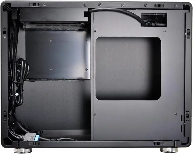 Alt view image 6 of 10 - LIAN LI PC-Q50X Black Aluminum Mini Chassis Computer Case