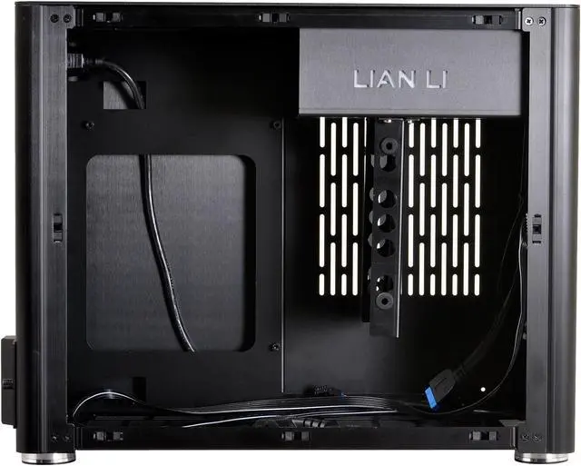 Alt view image 5 of 10 - LIAN LI PC-Q38WX Black Aluminum Mini Chassis Computer Case