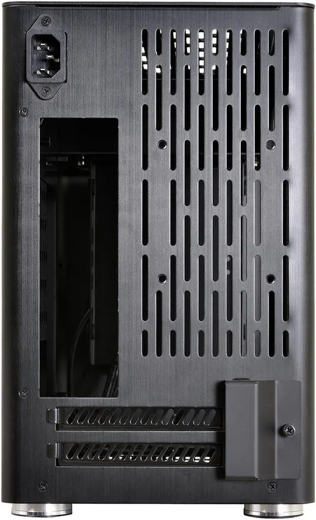 Alt view image 10 of 10 - LIAN LI PC-Q38WX Black Aluminum Mini Chassis Computer Case