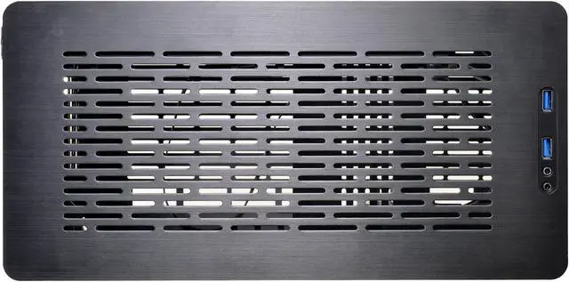Alt view image 9 of 10 - LIAN LI PC-Q38WX Black Aluminum Mini Chassis Computer Case