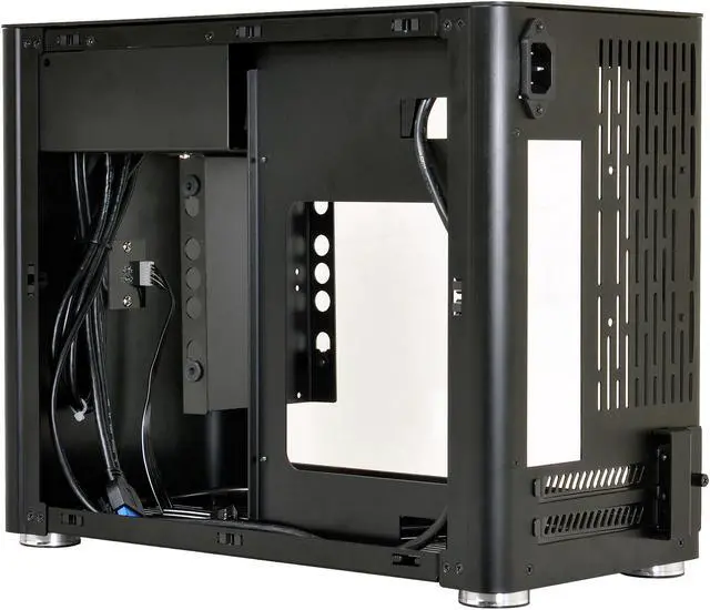 Alt view image 7 of 10 - LIAN LI PC-Q38WX Black Aluminum Mini Chassis Computer Case