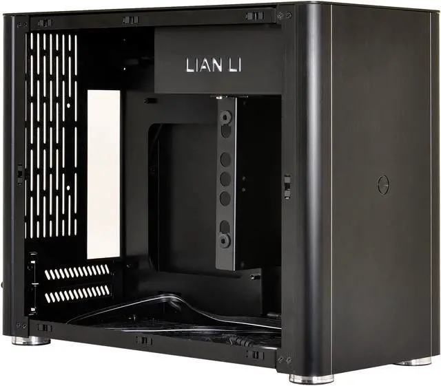 Alt view image 4 of 10 - LIAN LI PC-Q38WX Black Aluminum Mini Chassis Computer Case