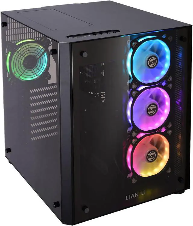 Main image of LIAN LI PC-O8RGB Black Aluminum / Tempered Glass ATX Mid Tower Computer Case