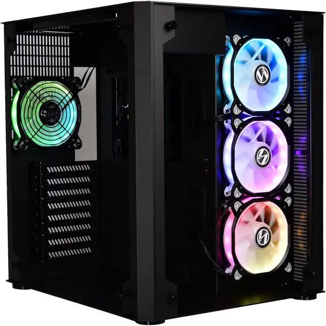 Alt view image 3 of 8 - LIAN LI PC-O8RGB Black Aluminum / Tempered Glass ATX Mid Tower Computer Case
