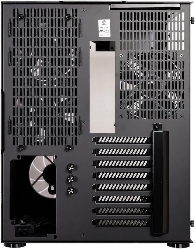 Alt view image 8 of 8 - LIAN LI PC-O8RGB Black Aluminum / Tempered Glass ATX Mid Tower Computer Case