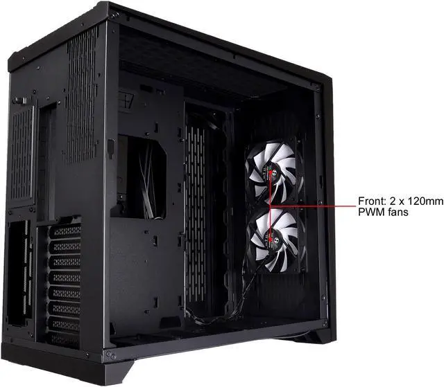 Alt view image 6 of 8 - LIAN LI PC-O11AIR Black SECC / Tempered Glass ATX Mid Tower Computer Case