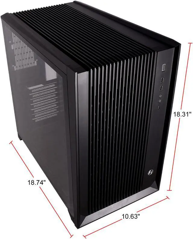 Alt view image 4 of 8 - LIAN LI PC-O11AIR Black SECC / Tempered Glass ATX Mid Tower Computer Case