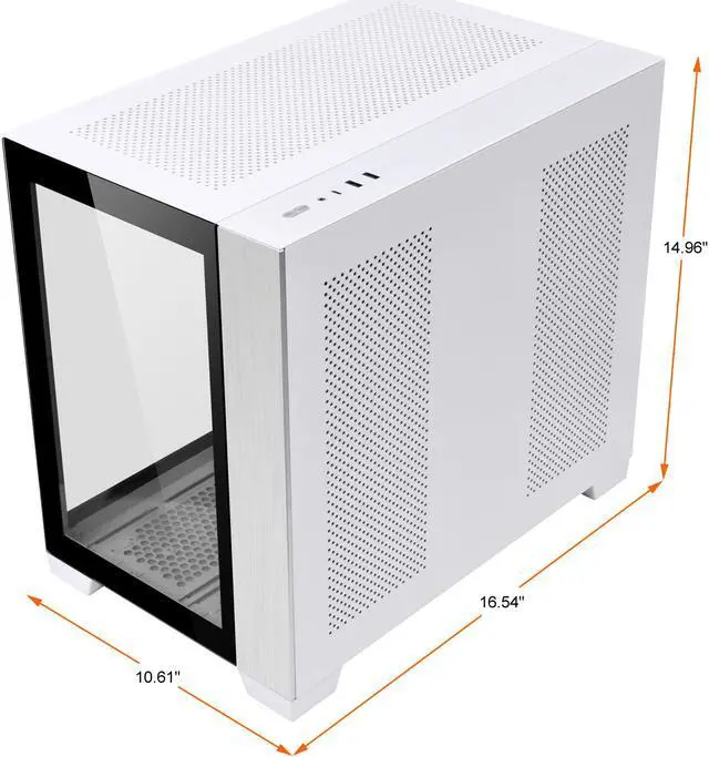 Alt view image 7 of 14 - LIAN LI O11D MINI-W White SPCC / Aluminum / Tempered Glass ATX Mini Tower Computer Case