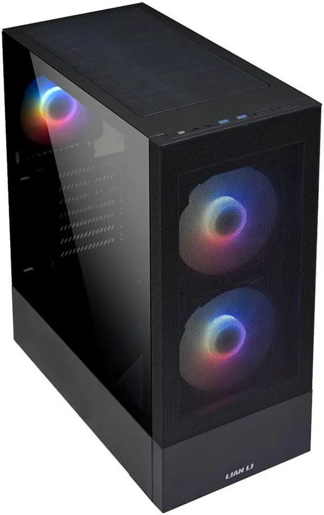 Alt view image 2 of 6 - LIAN LI Lancool-205 LANCOOL 205 MESH C BLACK Black Steel / Tempered Glass ATX Mid Tower Computer Case