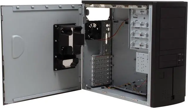Alt view image 10 of 15 - Enlight 7250AK9 Black 0.8mm Steel ATX Mid Tower Computer Case