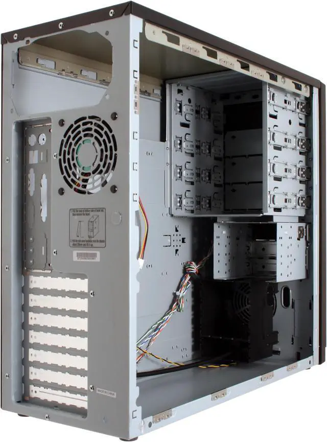 Alt view image 12 of 15 - Enlight 7250AK9 Black 0.8mm Steel ATX Mid Tower Computer Case