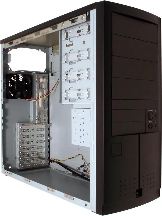 Alt view image 13 of 15 - Enlight 7250AK9 Black 0.8mm Steel ATX Mid Tower Computer Case