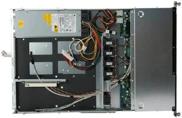 Alt view image 7 of 10 - Enlight SR107401 1U Rackmount Server Case w/ 500W Power Supply