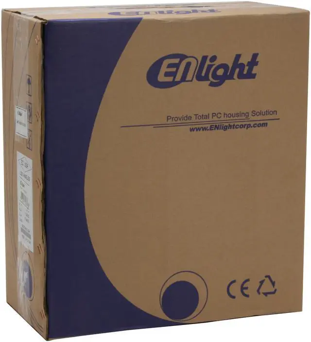 Alt view image 14 of 14 - Enlight PA420613 Black Steel ATX Mid Tower Computer Case 350W Power Supply