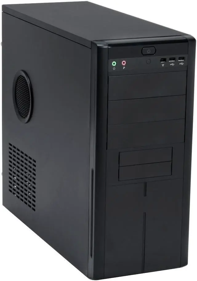 Main image of Enlight PA420613 Black Steel ATX Mid Tower Computer Case 350W Power Supply