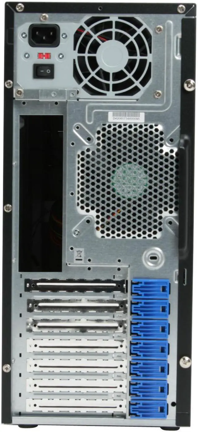 Alt view image 7 of 14 - Enlight PA420613 Black Steel ATX Mid Tower Computer Case 350W Power Supply