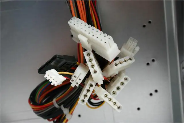 Alt view image 12 of 14 - Enlight PA420613 Black Steel ATX Mid Tower Computer Case 350W Power Supply