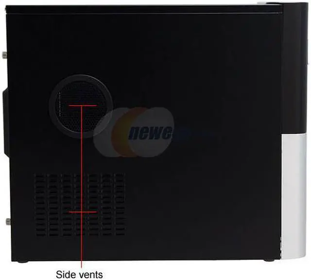 Alt view image 4 of 15 - Enlight PA420806 Black Steel ATX Mid Tower Computer Case