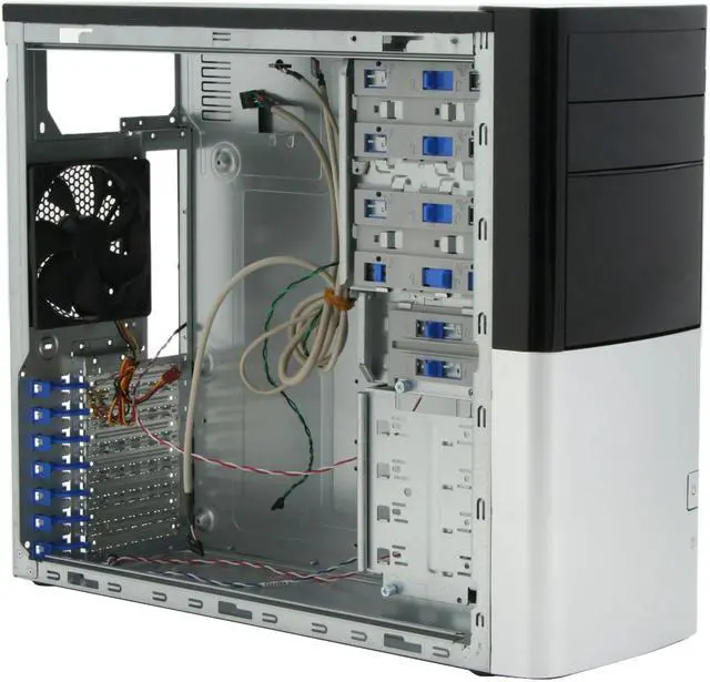 Alt view image 9 of 15 - Enlight PA420806 Black Steel ATX Mid Tower Computer Case