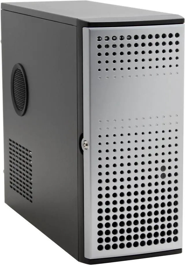 Main image of Enlight PR420101 Silver Front Bezel 0.6mm ATX Mid Tower Tool Less Computer Case with removable drive cage