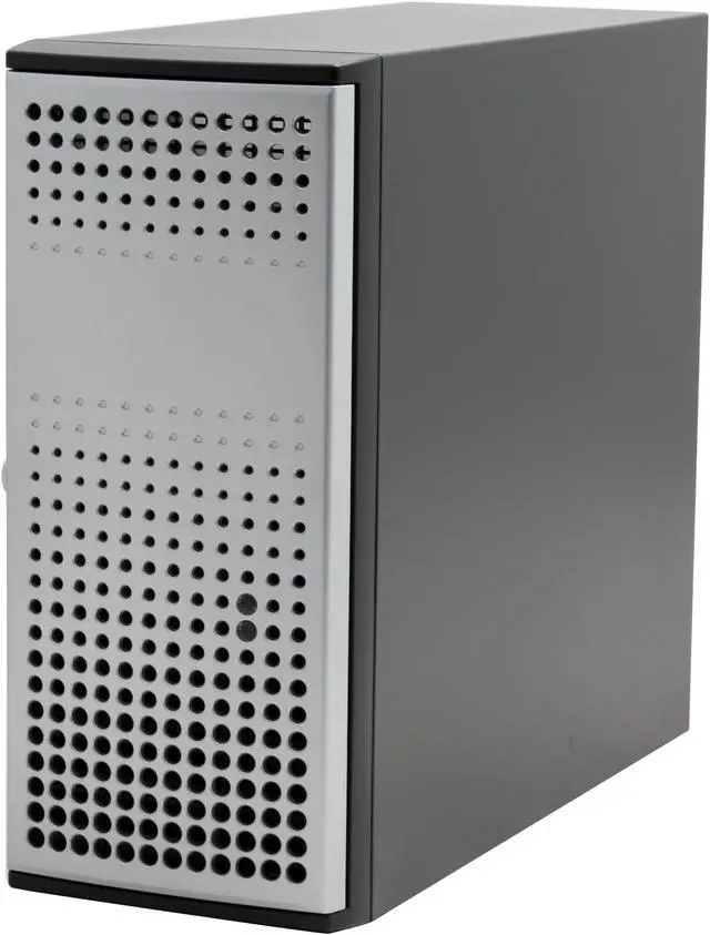 Alt view image 3 of 12 - Enlight PR420101 Silver Front Bezel 0.6mm ATX Mid Tower Tool Less Computer Case with removable drive cage