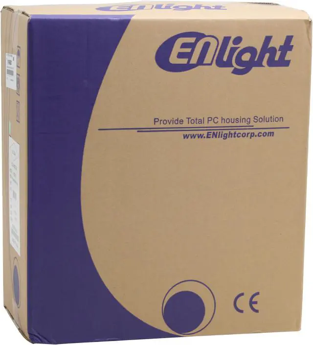 Alt view image 14 of 14 - Enlight  PM2F0103  Black/ Silver  Steel  Mini Micro ATX Computer Case Front USB, HD Audio 300W  Power Supply