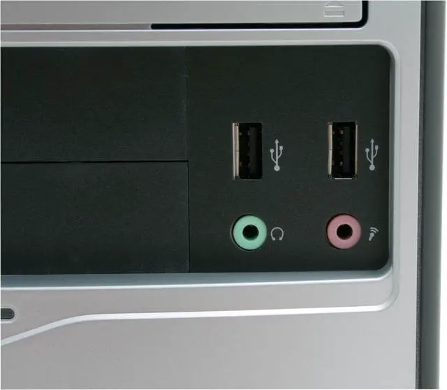 Alt view image 6 of 14 - Enlight  PM2F0103  Black/ Silver  Steel  Mini Micro ATX Computer Case Front USB, HD Audio 300W  Power Supply