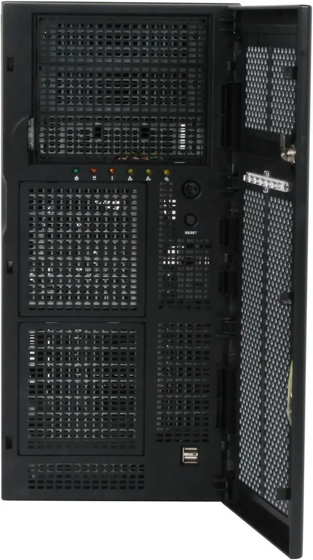 Alt view image 4 of 12 - Enlight SR506101-65 Black 0.8mm Steel Server / PC Computer Case 650W Power Supply