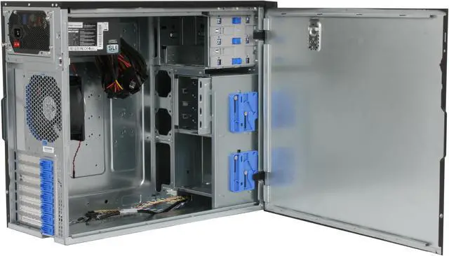 Alt view image 6 of 12 - Enlight SR506101-65 Black 0.8mm Steel Server / PC Computer Case 650W Power Supply