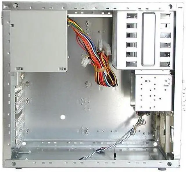 Alt view image 4 of 6 - Enlight EN-7101AX Beige Steel ATX Mini Tower Computer Case 300W Power Supply
