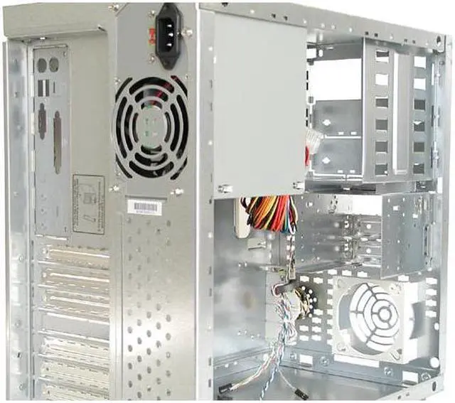 Alt view image 2 of 6 - Enlight EN-7101AX Beige Steel ATX Mini Tower Computer Case 300W Power Supply
